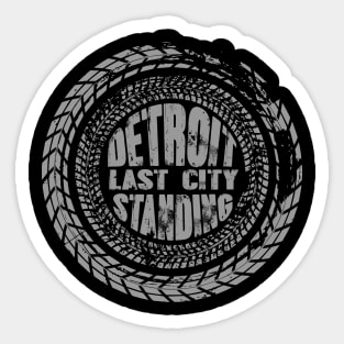 Detroit Last City Standing Wheel Design Sticker